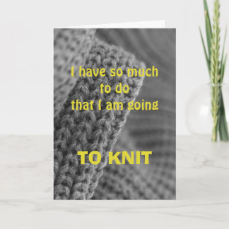 Tanta coisa para fazer..., cartão de saudação.