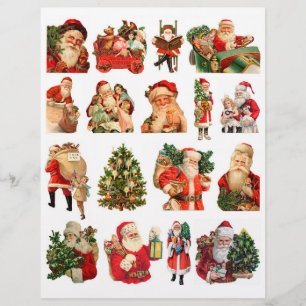 Tantas Ilustrações Vintage Papai Noel!