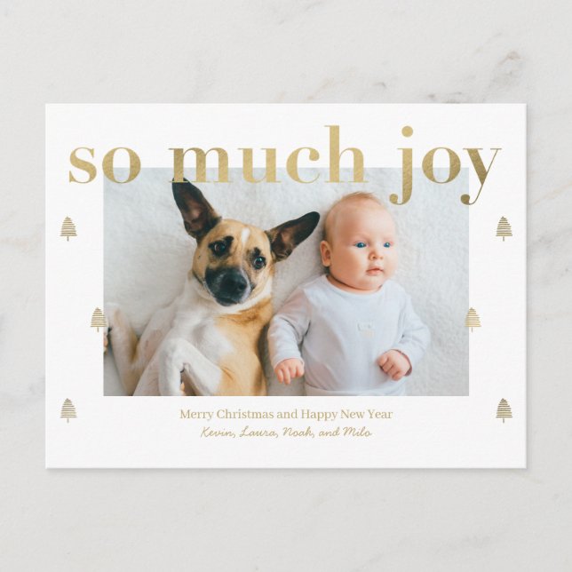 Tanto Prazer Cartão de Férias Moderno de Natal (Frente)