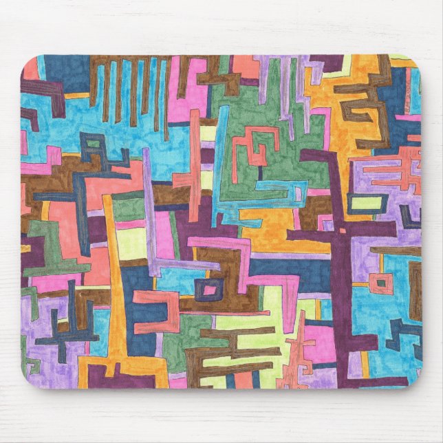 tantos caminhos, Abstrato Mousepad (Frente)