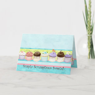 Tantos Cupcakes!  Cartão de Notas de Negócios de B