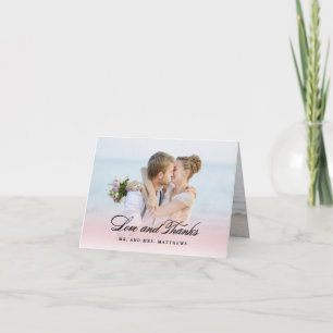 Tão Apaixonada   Foto de Agradecimento de Casament