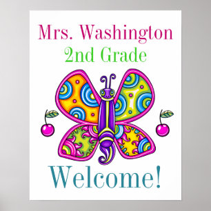 Tão Bonita Poster do Professor de Teatro Butterfly