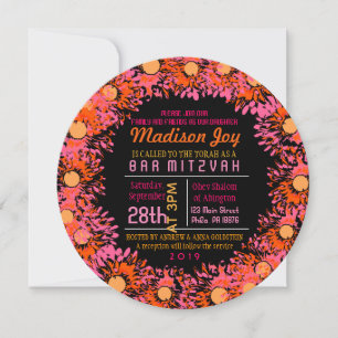 TÃO BONITO DIA Bat Mitzvah Convite