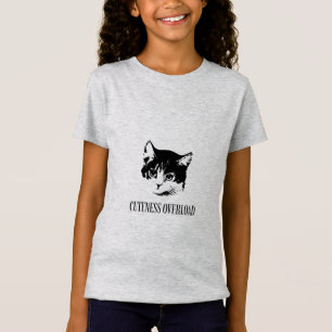 Tão fofo! Camiseta engraçada de gato com um adoráv