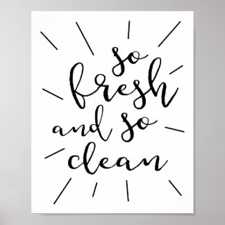 Tão Fresca E Poster Tão Limpa