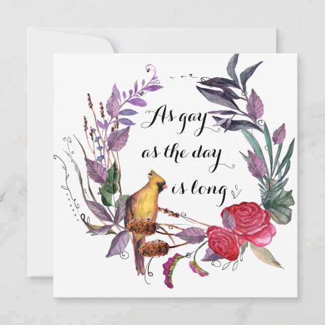 Tão Gay quanto o dia é longa (Frente)