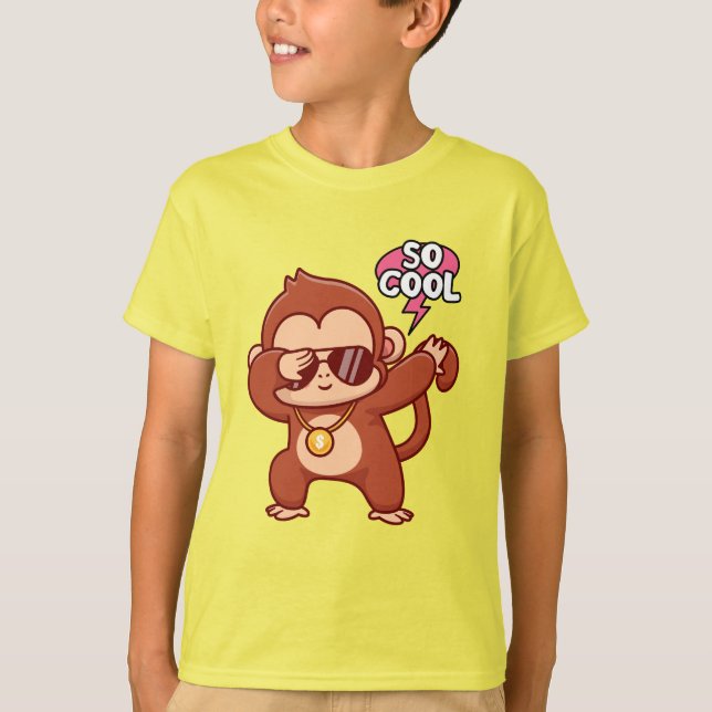 tão legal macaco garoto T-shirt (Frente)