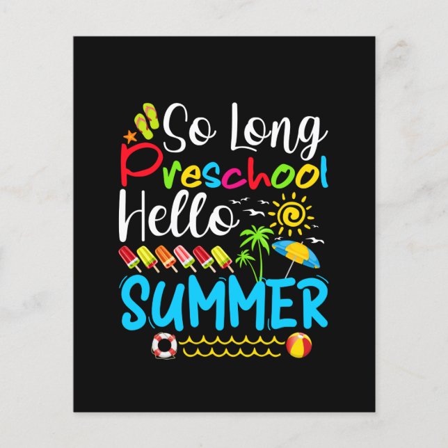 Tão Longo Verão Da Pré-Escola, Verão Passado. (Frente)