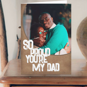 Tão Orgulhoso de Ser Meu Pai Cartão do Dia dos Pai