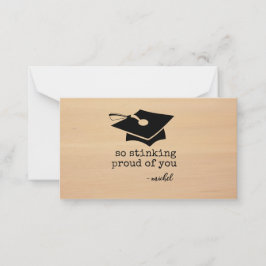 Tão orgulhoso de seu cartão de graduação engraçado