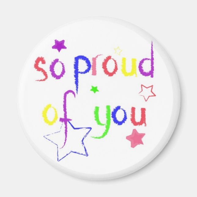 Tão orgulhoso de você... Íman (Frente)