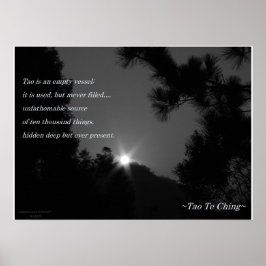 Tao Te Ching No.3/ Poster