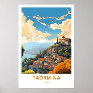 Taormina Itália Viagem Impressão