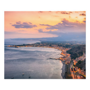 Taormina no Impressão de fotos de Dusk