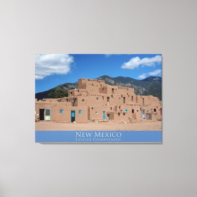Taos Pueblo Canvas (Frente)