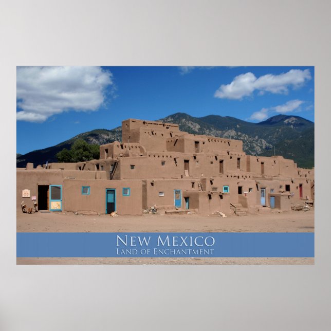 Taos Pueblo Poster (Frente)