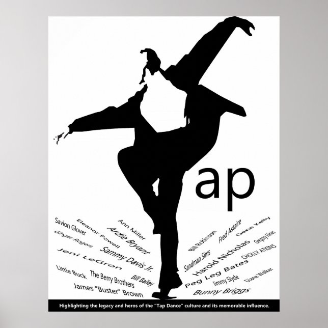 Tap Dance Poster "Legendas" (Frente)