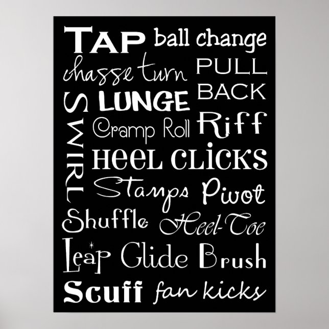 Tap Dance Subway Art Poster (Frente)