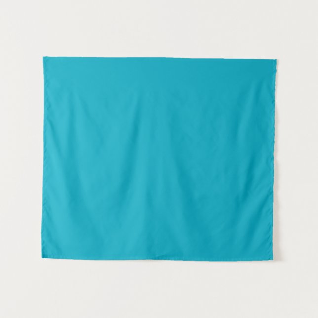 Tapeçaria Azul Céu Brilhante e Rico (Frente (Horizontal))