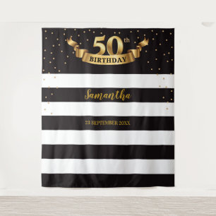 Tapeçaria Banner de Fundo de Cena para Festa de 50