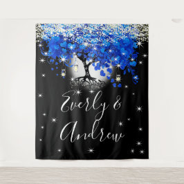 Tapeçaria Boho de Casamento Árvore Folha Coração A