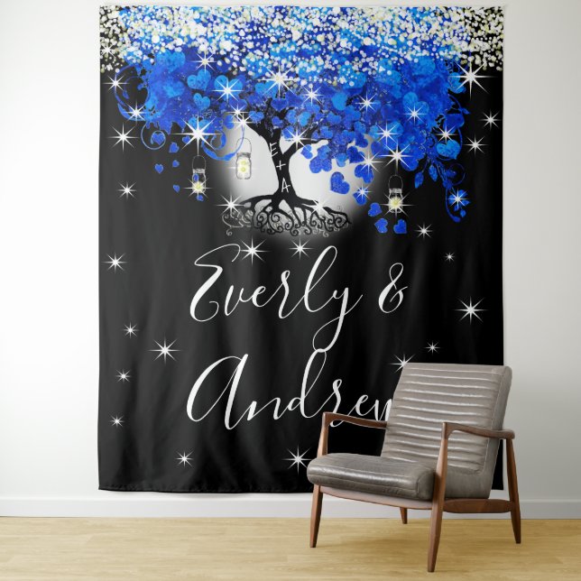 Tapeçaria Boho de Casamento com Folhas e Árvore Co (In Situ)