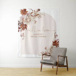 Tapeçaria boho outono apaixonar-se para chá de noi