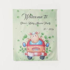 Tapeçaria com Chá de fraldas de borrego de bebê