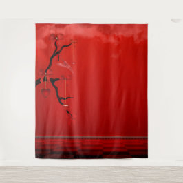 Tapeçaria com fotos de Dia de os namorados vermelh