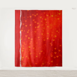 Tapeçaria com fotos de Dia de os namorados vermelh