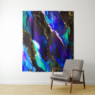 Tapeçaria com pintura a álcool