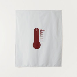 Tapeçaria com termômetro de stress