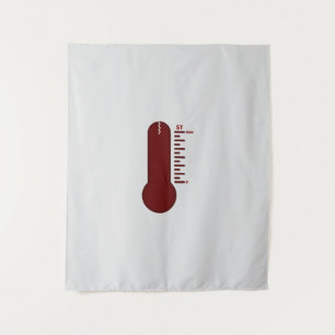 Tapeçaria com termômetro de stress