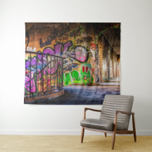Tapeçaria da arte da parede dos grafites da arte
