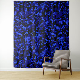 Tapeçaria da Camuflagem Negra Azul