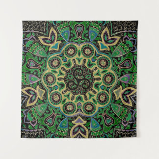 Tapeçaria da mandala de Triskele do céltico do