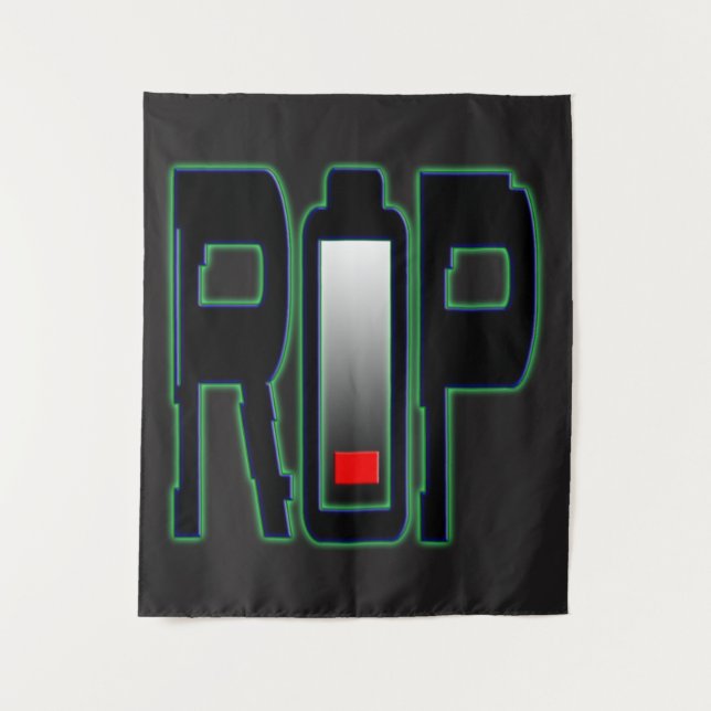 Tapeçaria da Parede da Bateria RIP (Frente)