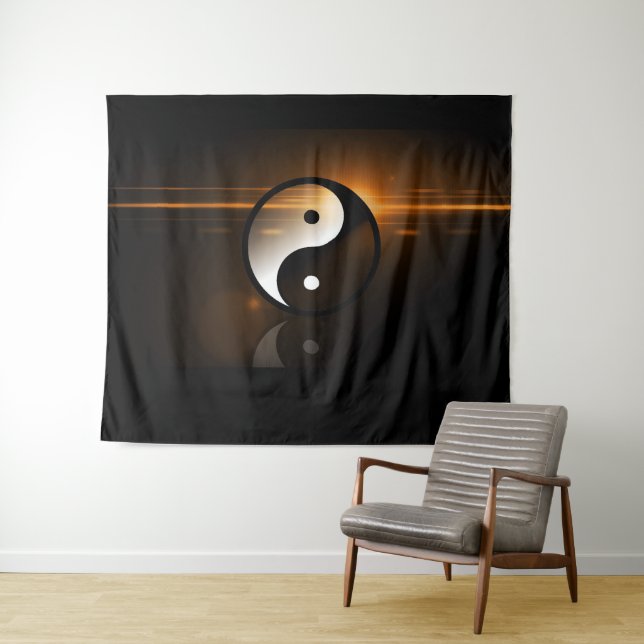 Tapeçaria da parede de Yin e de Yang (In Situ (Horizontal))