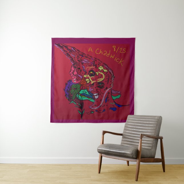 Tapeçaria de Arte da Galáxia da Lua Abstrata (In Situ)