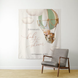 Tapeçaria de Balões do Urso Verde