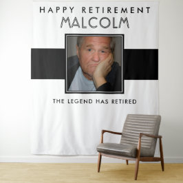 Tapeçaria de banner de fundo para festa de aposent
