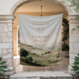Tapeçaria de Boas-Vindas para Casamento em Fazenda