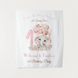 Tapeçaria de Boas-Vindas para Menina no Primeiro A