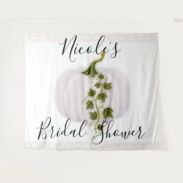 Tapeçaria de casamento de outono Chic história de 