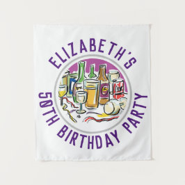 Tapeçaria de Celebração de Aniversário de 50 Anos