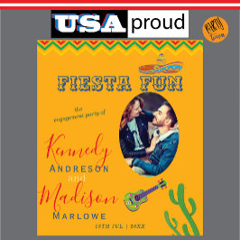 Tapeçaria de Foto do Chá de Noivado Fiesta no Méxi