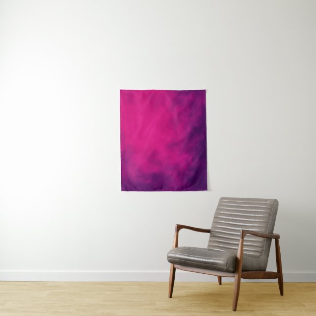 Tapeçaria de Fumaça Rosa Neon e Violeta – Personal (In Situ)