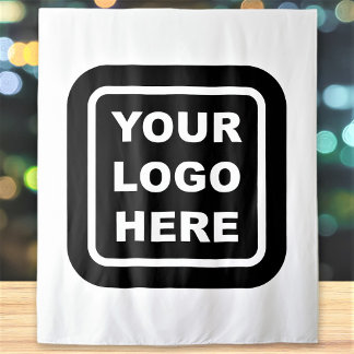 Tapeçaria de Fundo com Logotipo e Cor Personalizad