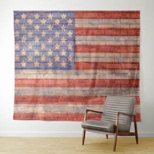 Tapeçaria de Fundo de Foto da Bandeira Americana